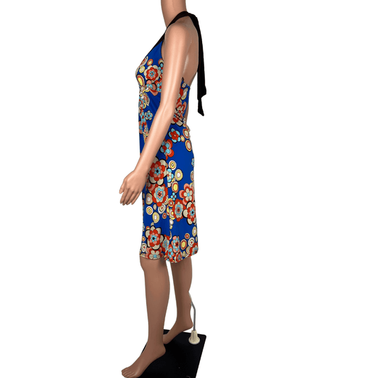 SO-U 70's Floral Halter Neck Dress 10