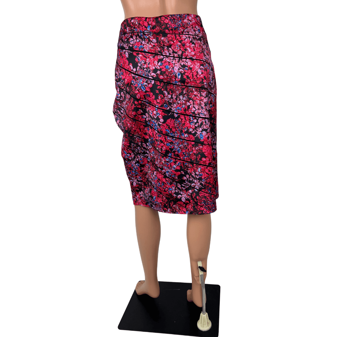 Back view of the Table Eight Floral Fitted Skirt