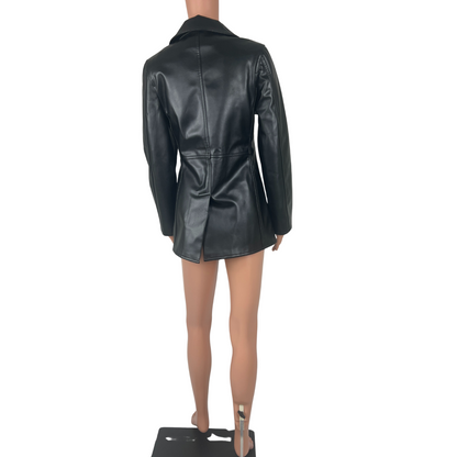 Valentino Faux Leather Jacket Small