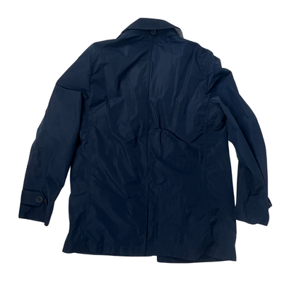 Back view of the Women's Burberry Brit Raincoat