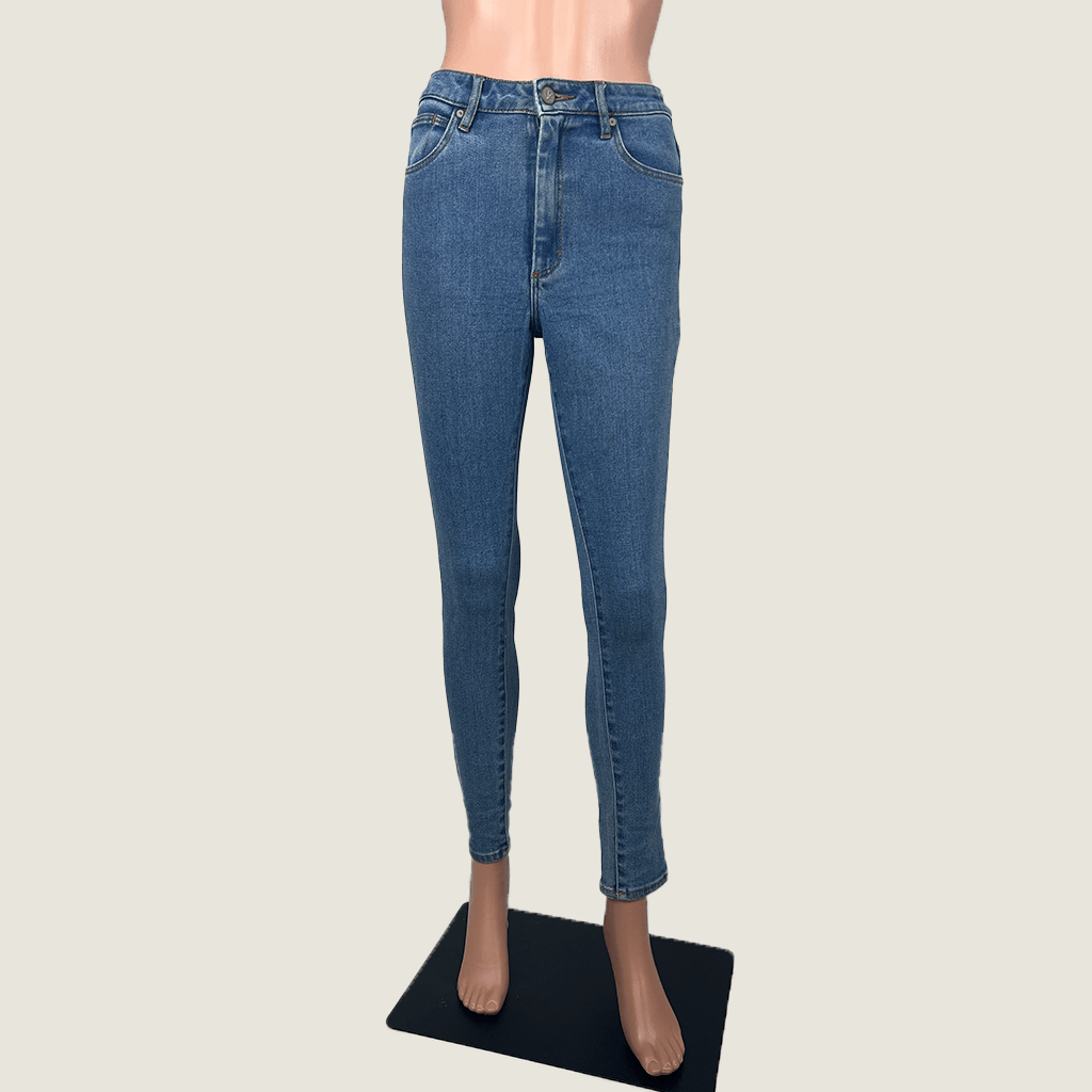 Front View of the Abrand Jeans High Skinny Ankle Basher Jeans