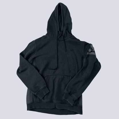 Front view of the Adidas Black Sports Hoodie Medium