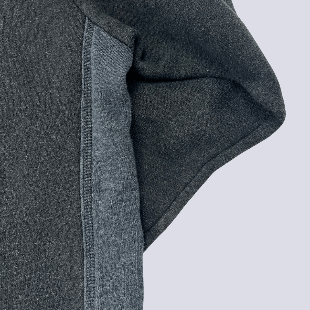 Front side detail view of the Adidas Black Sports Hoodie Medium