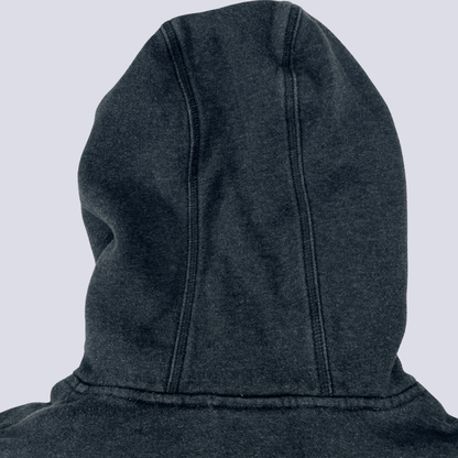 Back hoodie detail view of the Adidas Black Sports Hoodie Medium