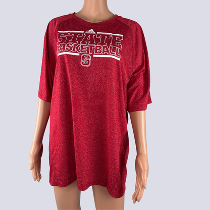 Front view of the Adidas basketball top