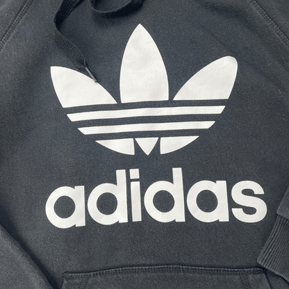 Front close up view of the Three Stripe Logo Hoodie