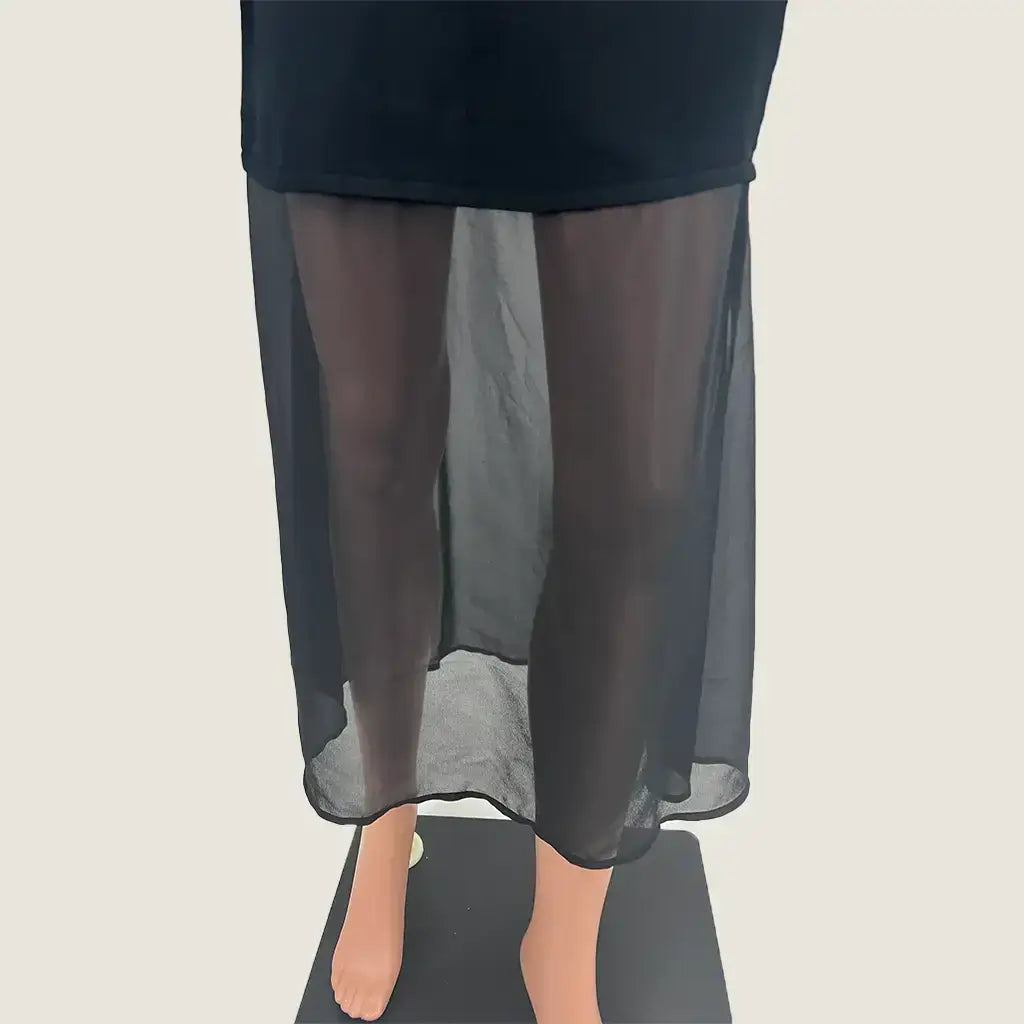 Aere Sheer Hem Knit Midi Dress 6 Aere Sheer Hem Knit Midi Dress 6
