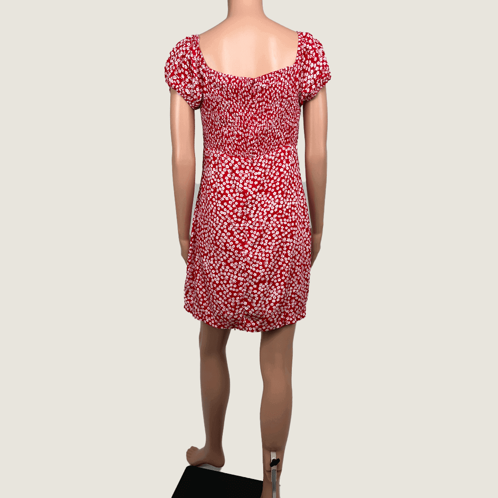 allabouteve Cherrie Shirred Mdi Dress  Back