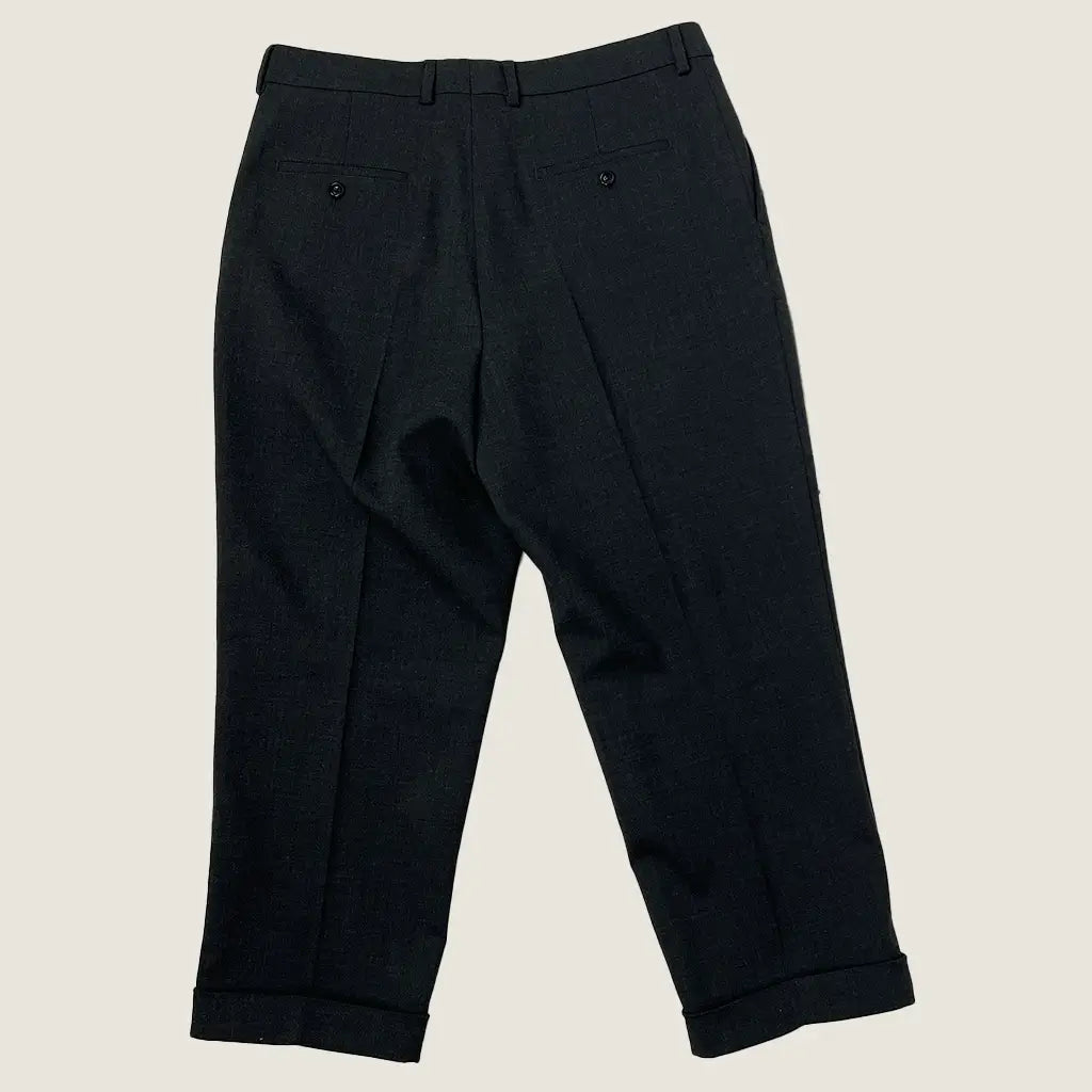 Back view of the Ami Carrot Fit Trouser Grey