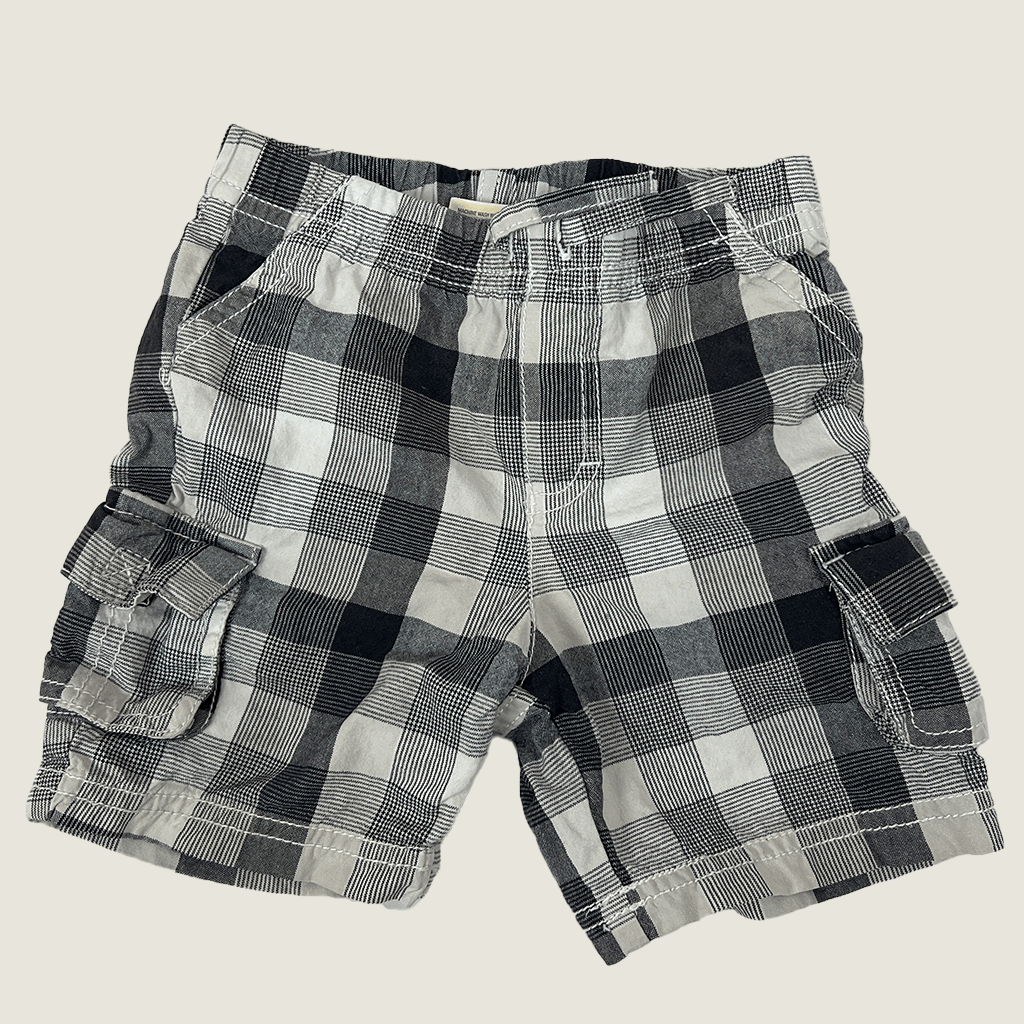 Front View Of The Arizona Boys Check Shorts