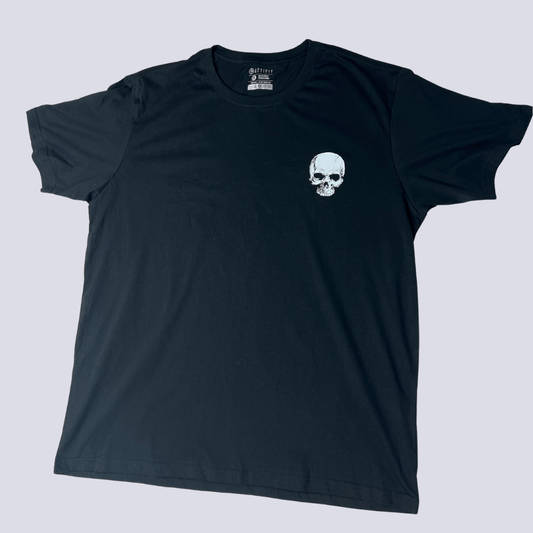 Front view of the Attifit skull graphic t-shirt