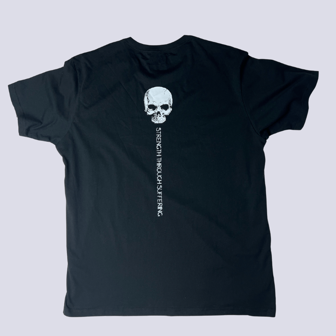 Back view of the Attifit skull graphic t-shirt