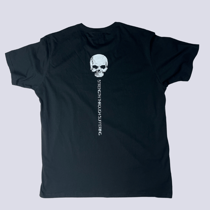 Back view of the Attifit skull graphic t-shirt