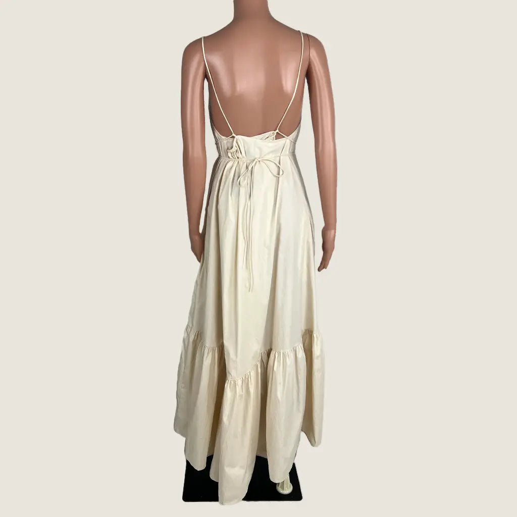 Back View of the Ave The Label Sleeveless Maxi Dress