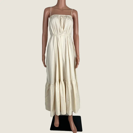 Front View of the Ave The Label Sleeveless Maxi Dress