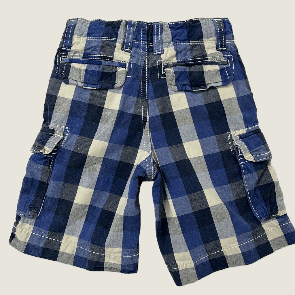 Baby Gap Blue Check Cargo Short Back