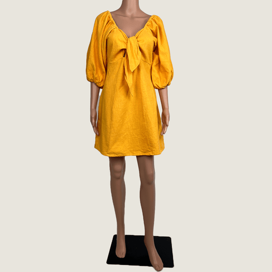 Billabong Gold Mini Dress Front