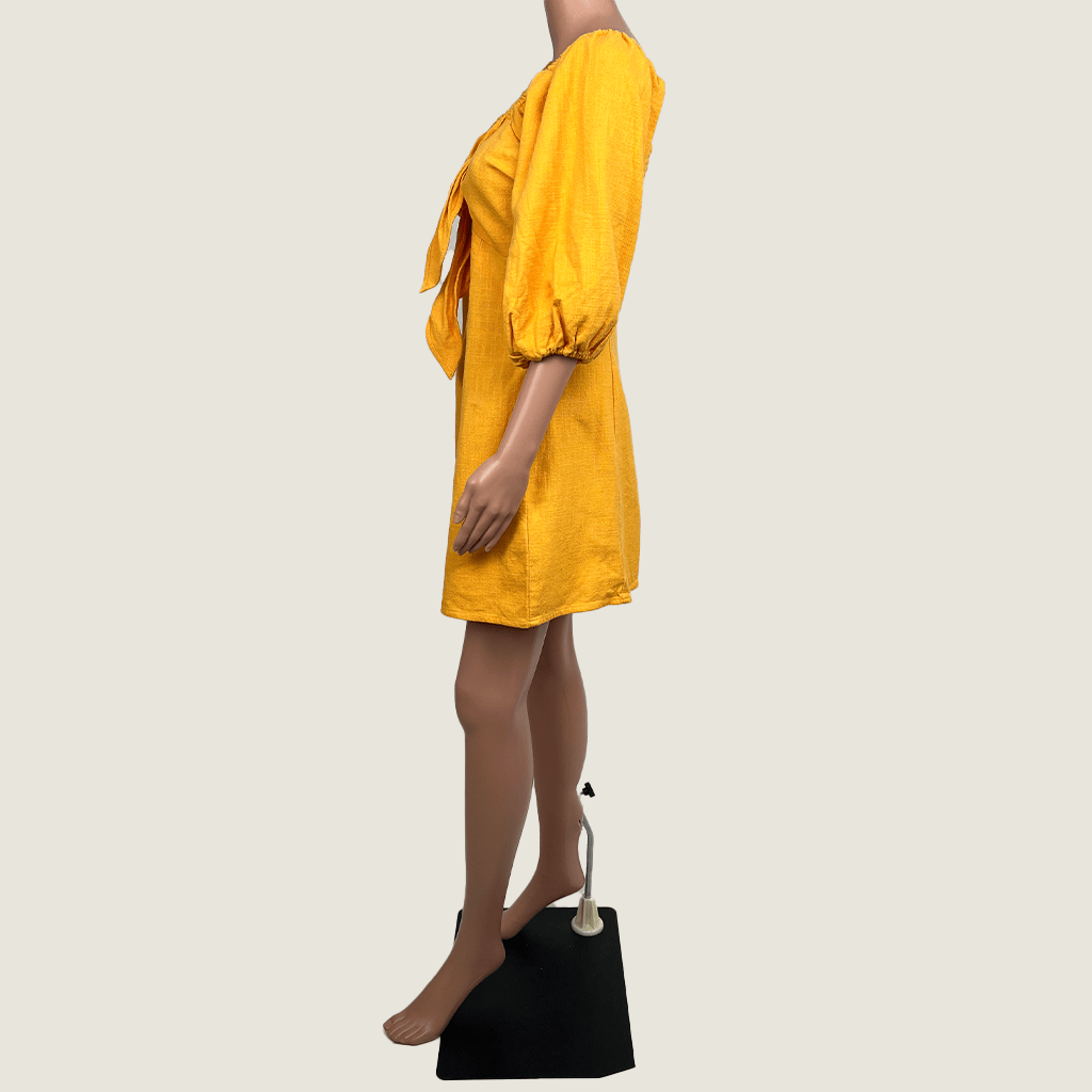 Billabong Gold Mini Dress Side