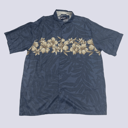 Front View of the Billabong Blue Hawaiian Shirt