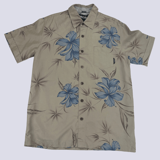 Front view of the Billabong Hawaiian Shirt Tan