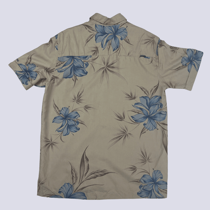 Back view of the Billabong Hawaiian Shirt Tan