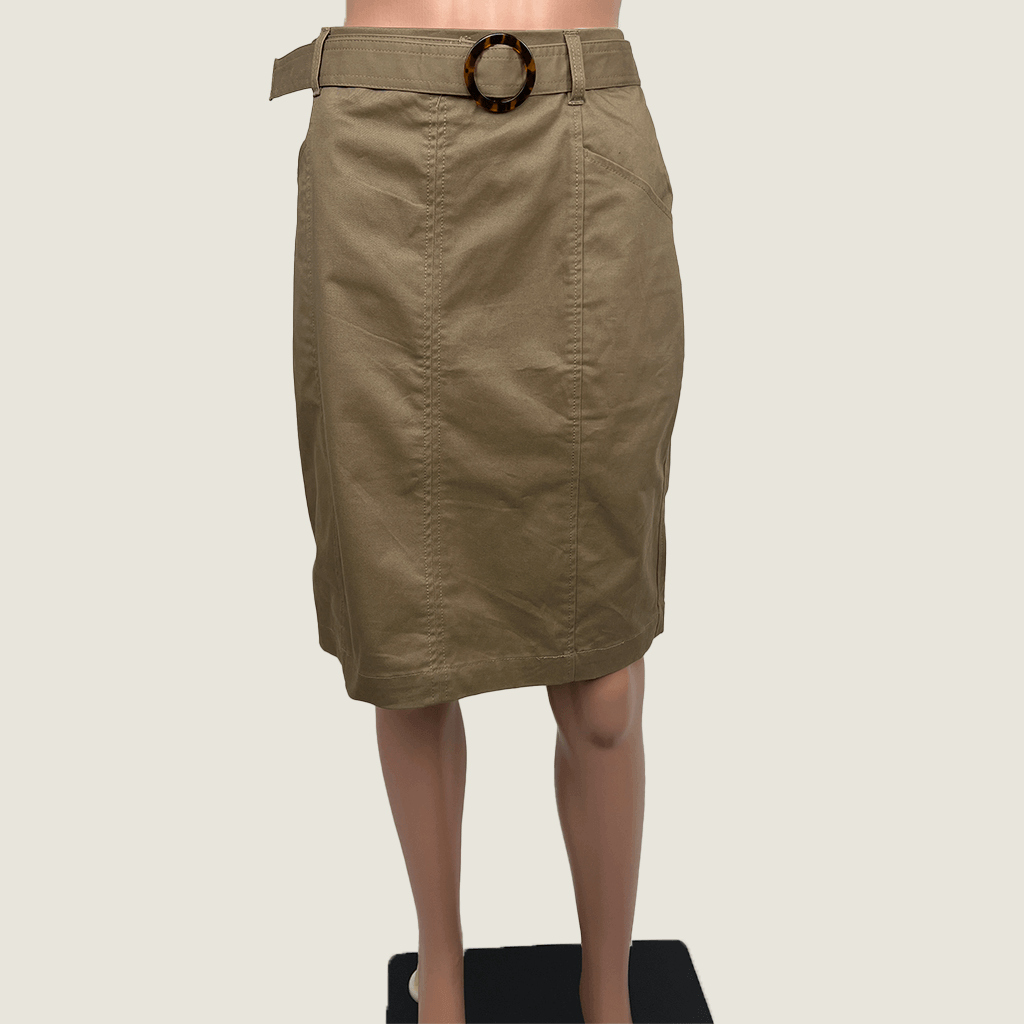 Biz Corporates Women's Traveller Skirt Tan front