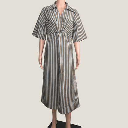 Blanca Alessandra Striped Dress Front