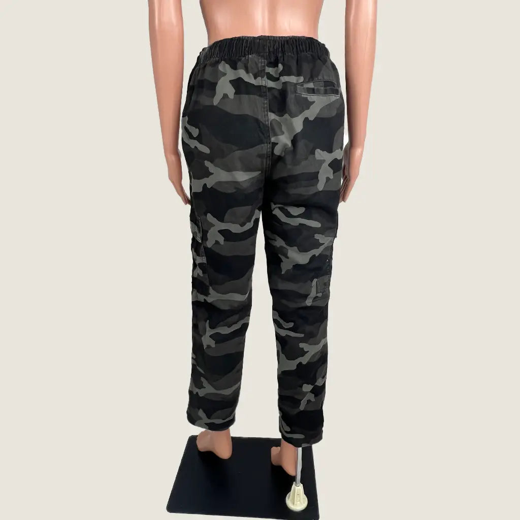 Back View of the Brilliant Basics Men's Camo Cargo Pant