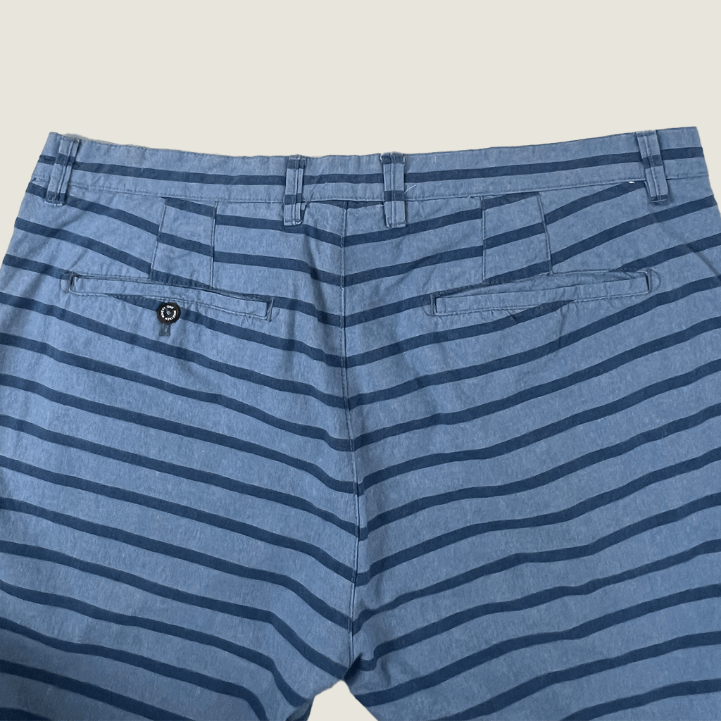 Brunswick Garments Men's Striped Shorts Back Detail