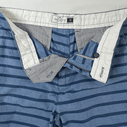 Brunswick Garments Men's Striped Shorts Waist Detail