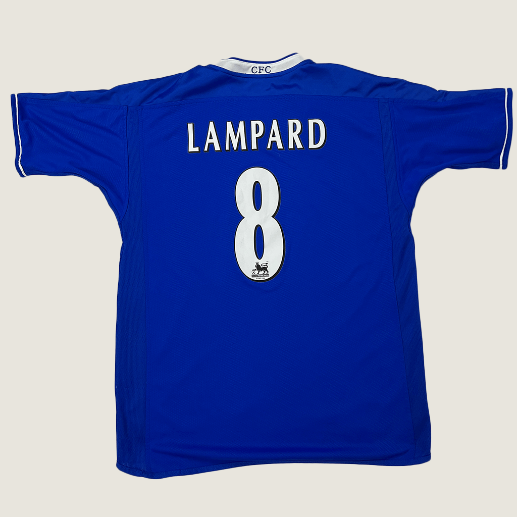 Vintage Chelsea Umbroe Lampard #8 Home 2001-2005 Jersey Back