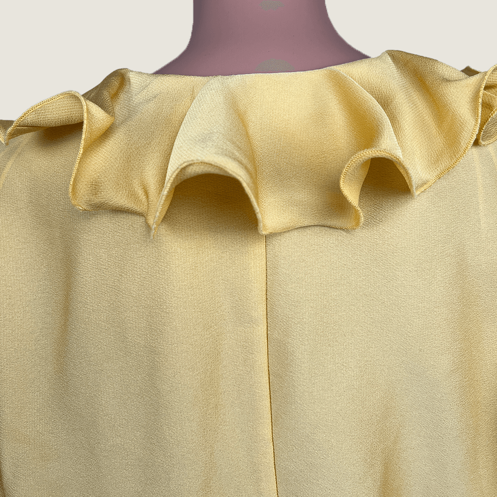 C/Meo Collection Yellow Blouse Back Collar