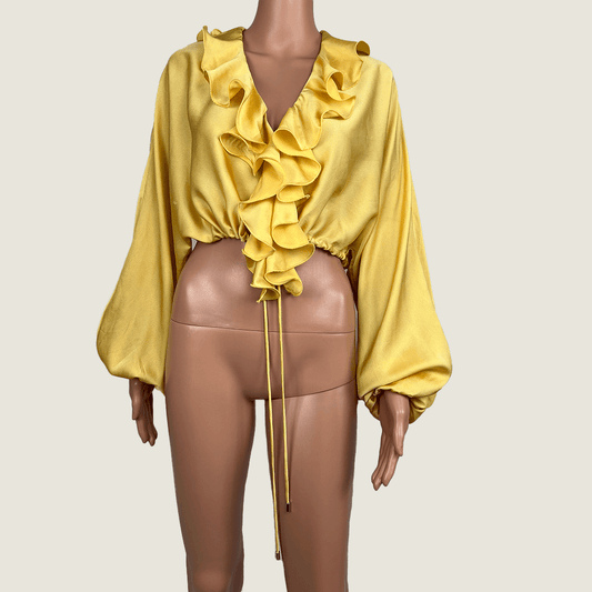 C/Meo Collection Yellow Blouse Front
