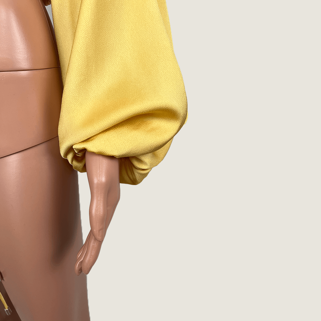 C/Meo Collection Yellow Blouse Sleeve