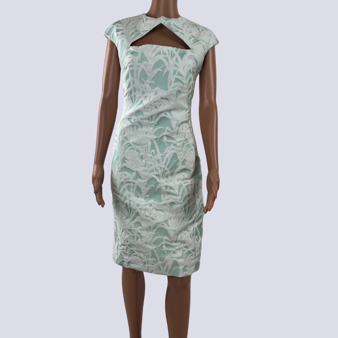 Front view of the Carla Zampatti floral midi dress