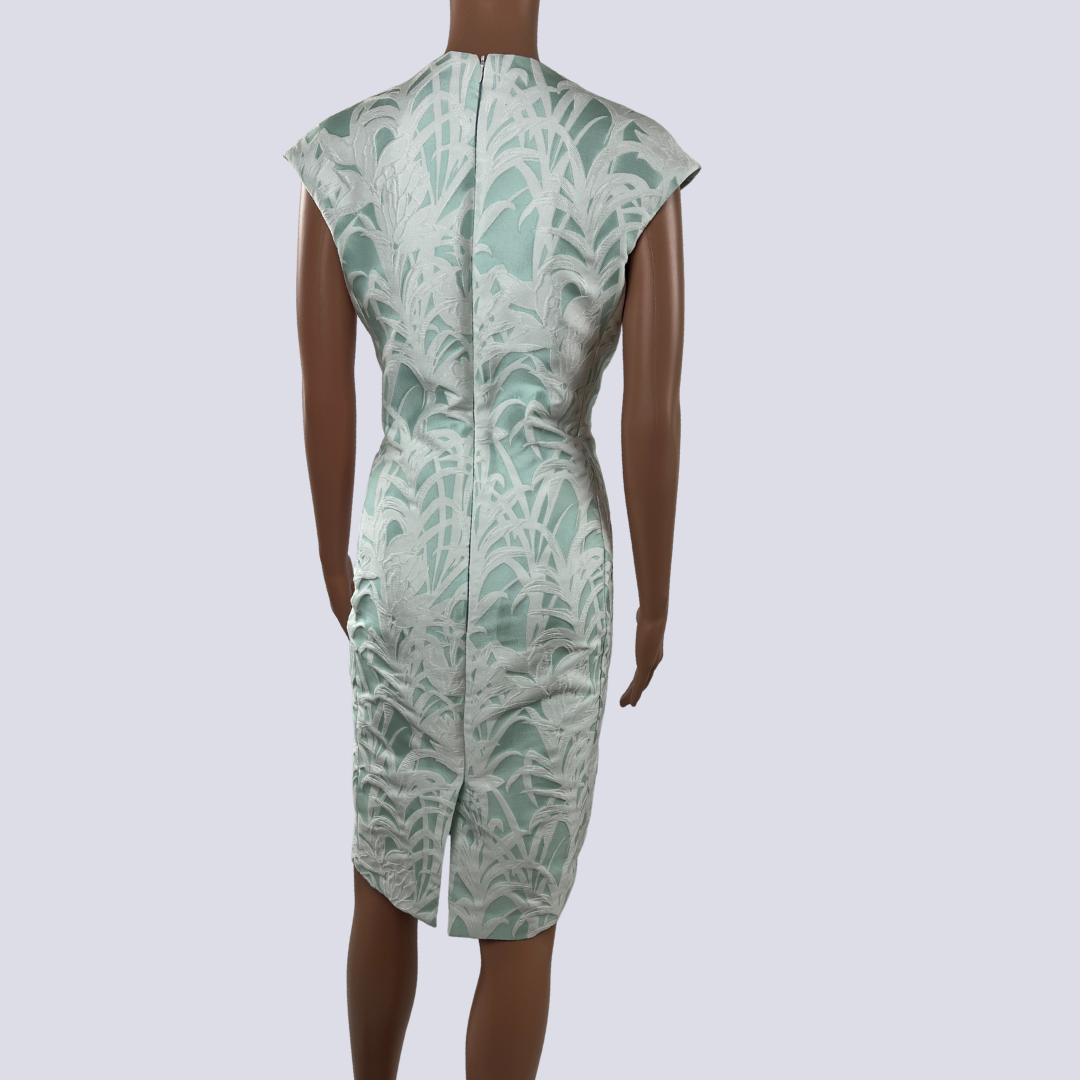 Front view of the Carla Zampatti floral midi dress