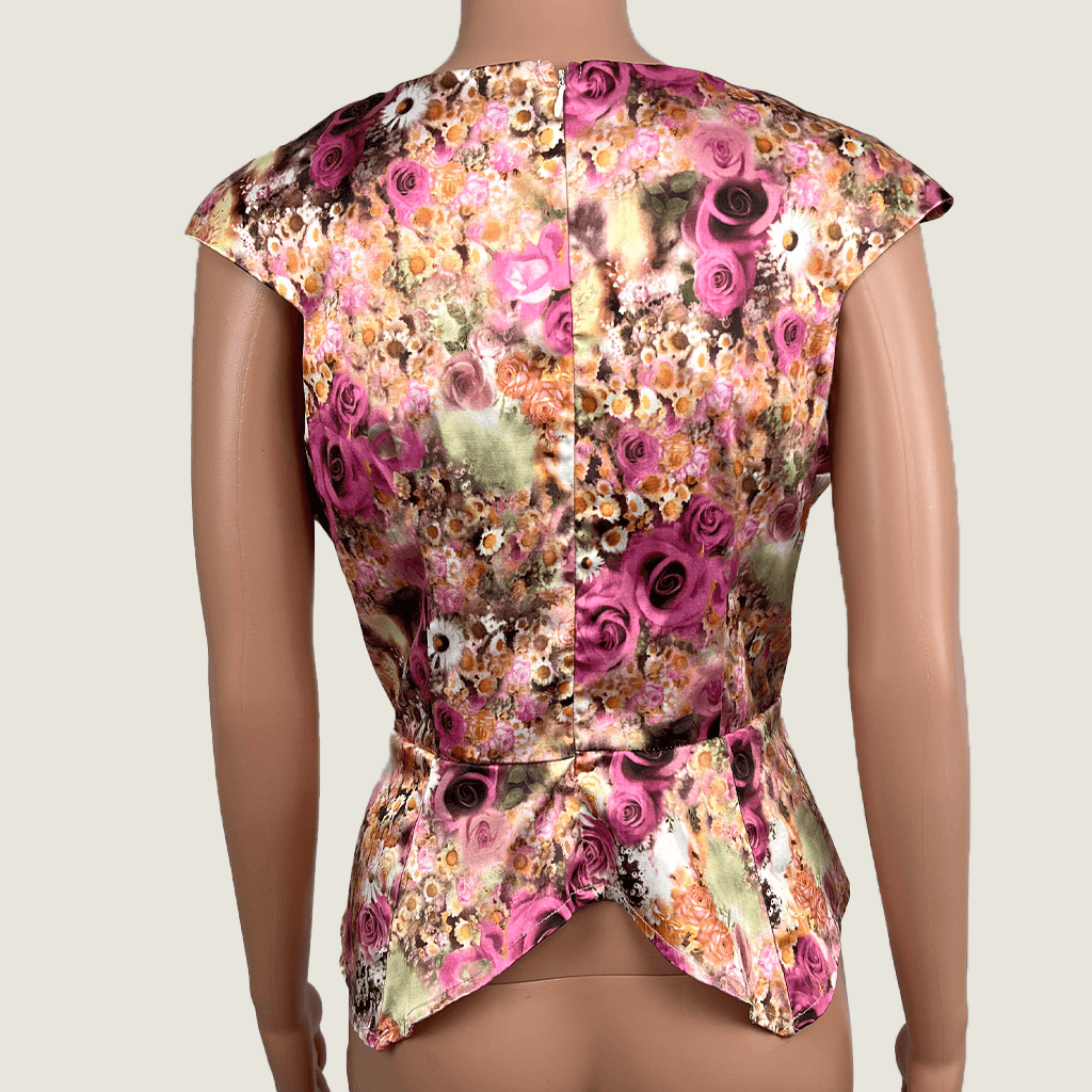 Caroline Morgan Floral Top Back