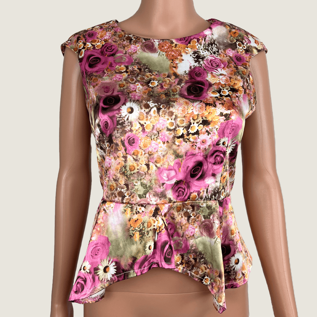 Caroline Morgan Floral Top Front