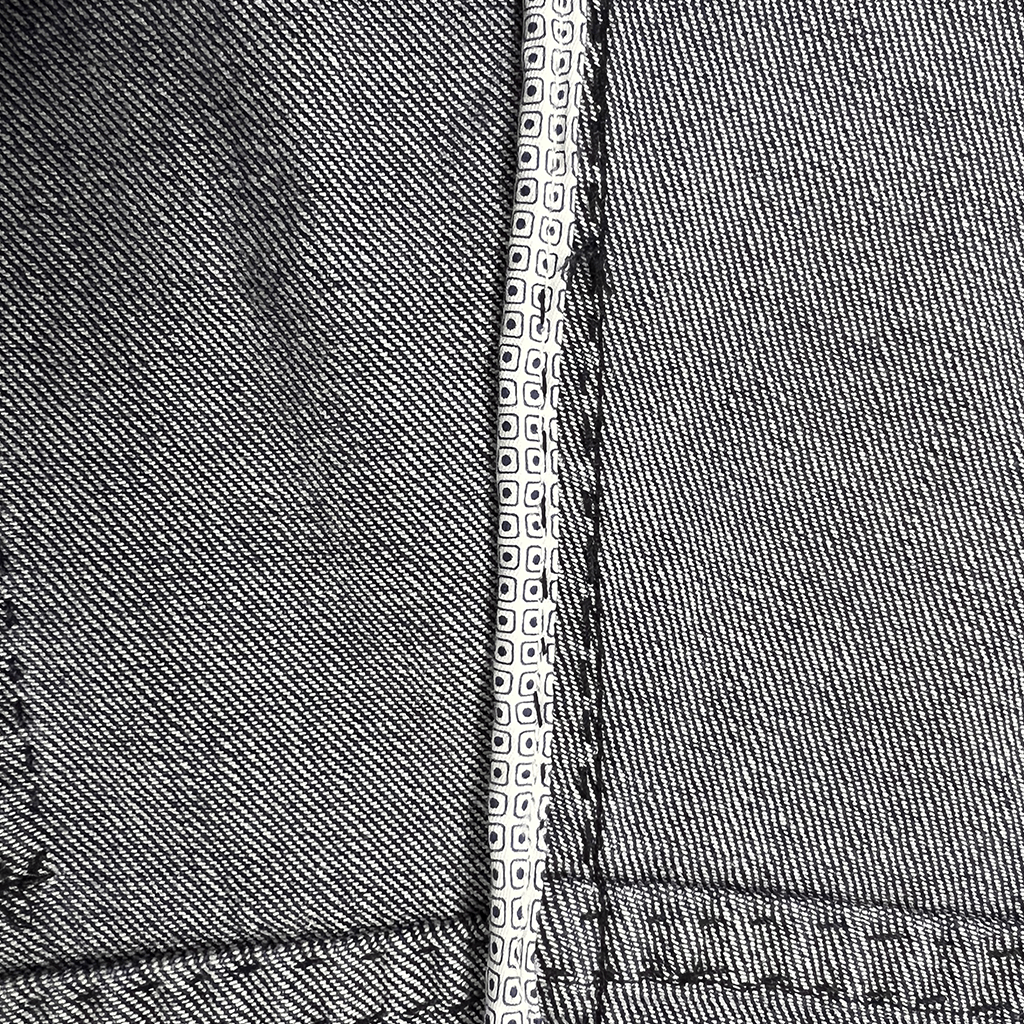 Stitching detail view of the C Attolini Denim Trouser