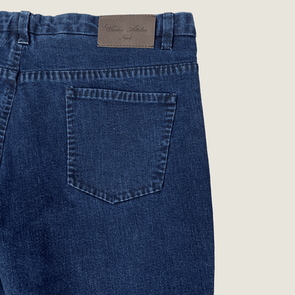 Side detail view of the C Attolini Denim Trouser