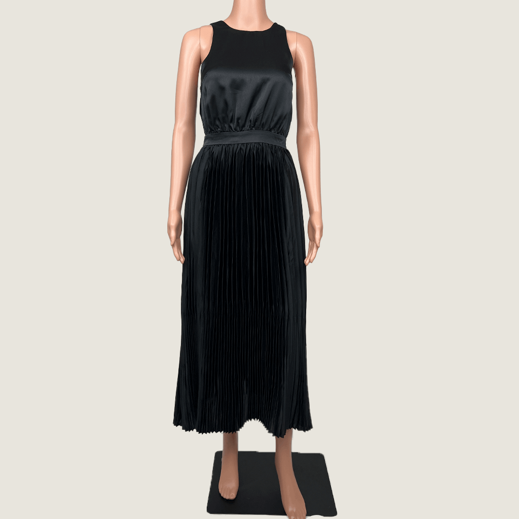 Chancery Pleated Maxi Dress Front