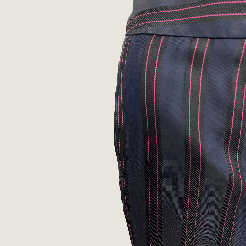 Claudie Pierlot Stripe Straight Cut Trouser Side Detail