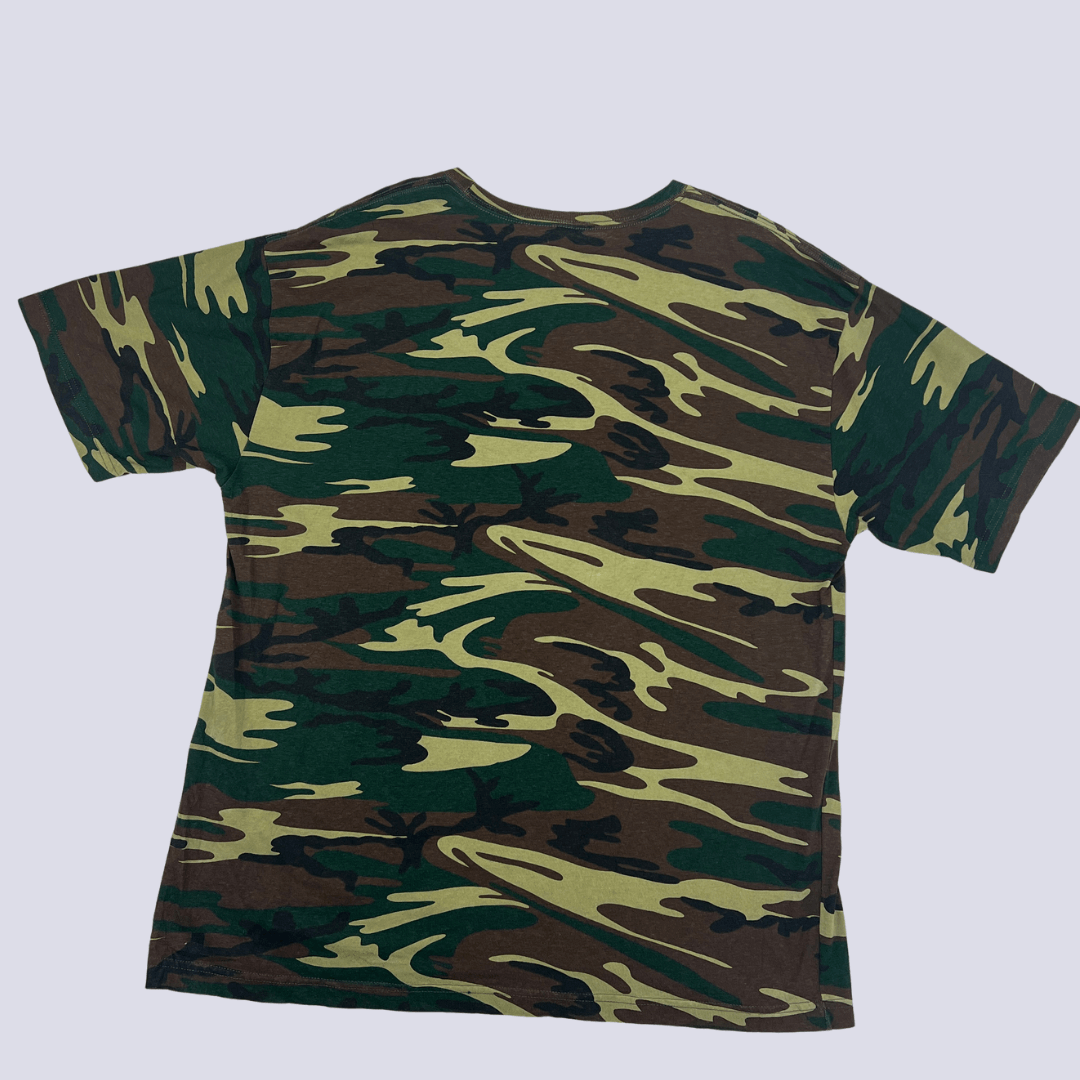 Back view of the Code 5 camouflage t-shirt