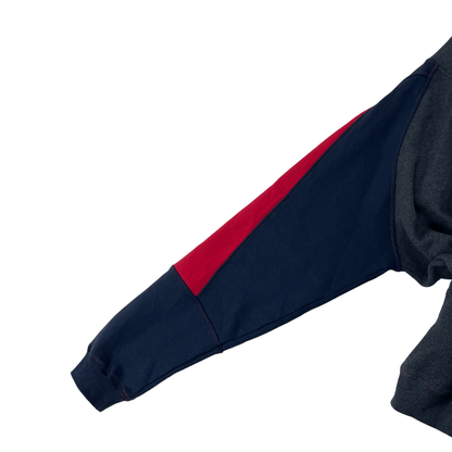 Front sleeve detail view of the Colosseum Ole Miss Hoodie