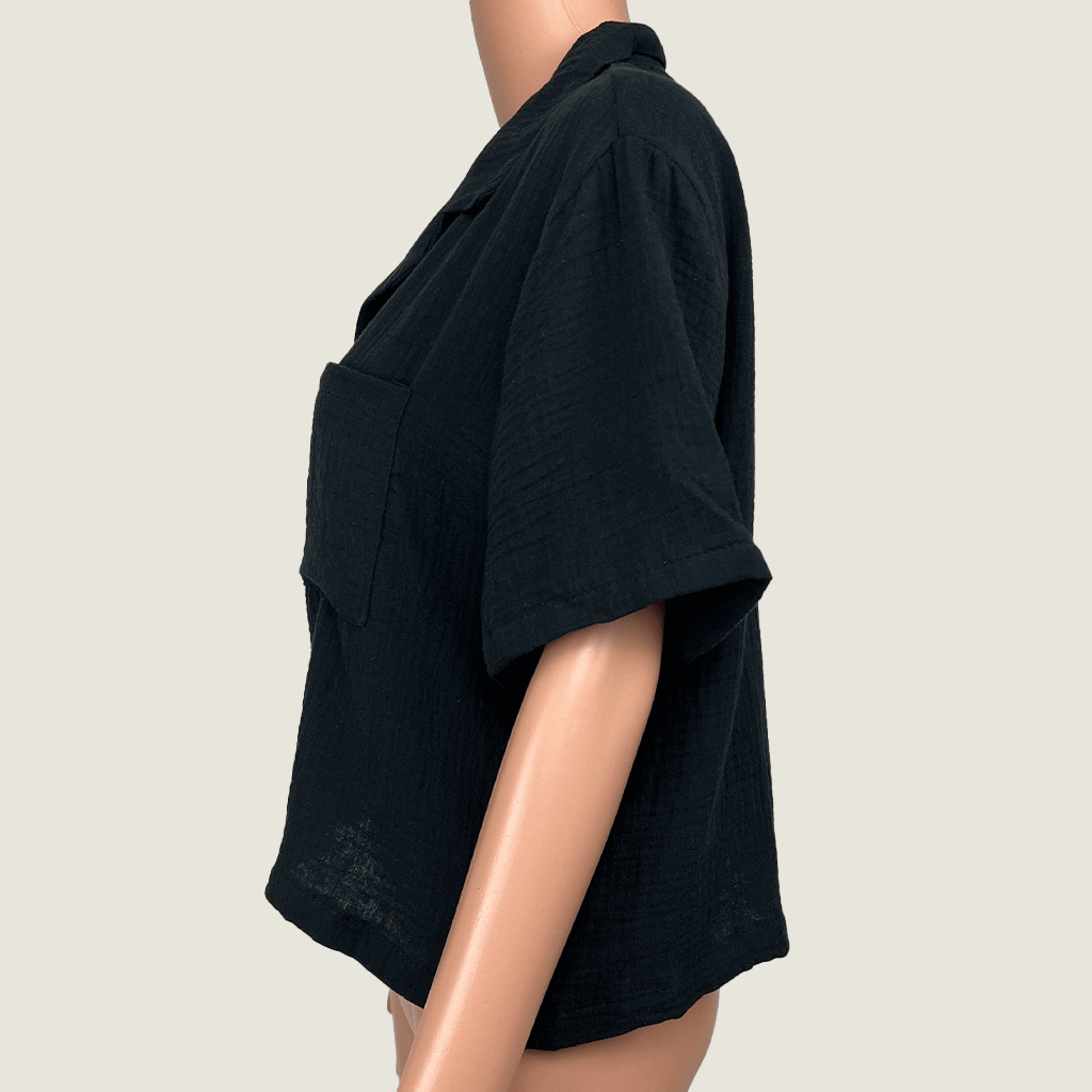 Cotton On Black Shirt Side