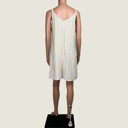 Cotton On Mustard Striped Lined Dress Back
