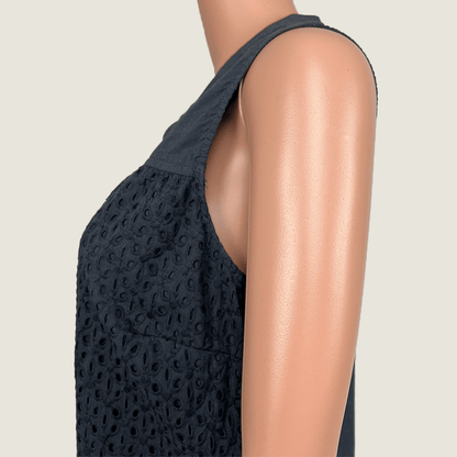 Crossroads Navy Sleeveless Top Side Detail