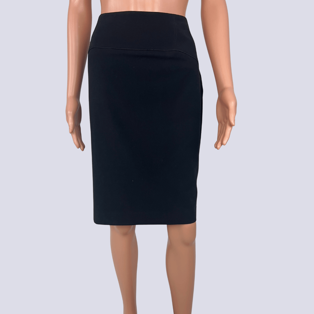 Front view of the Cue black pencil skirt
