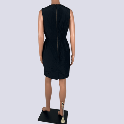 Back view of the Cue sleeveless black dress