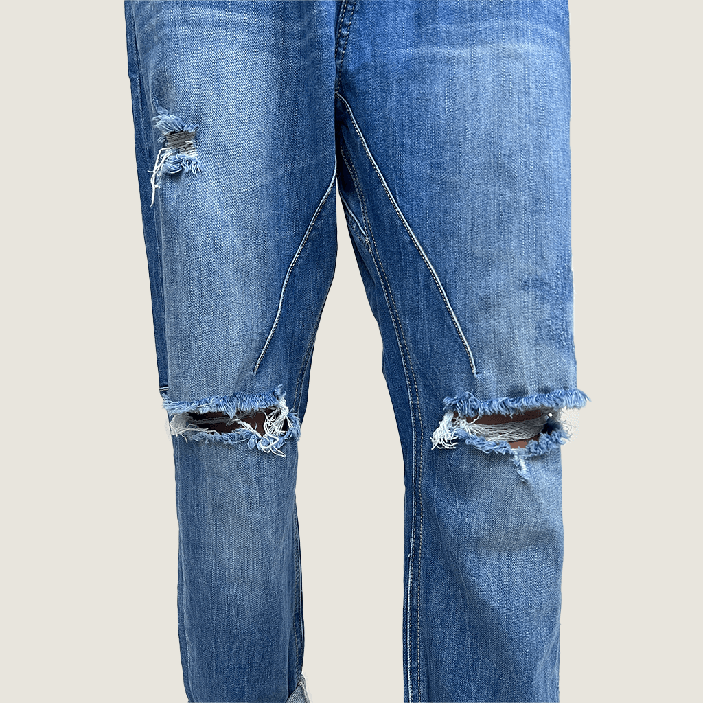 D-Luxe Ripped Boyfriend Jean Legs